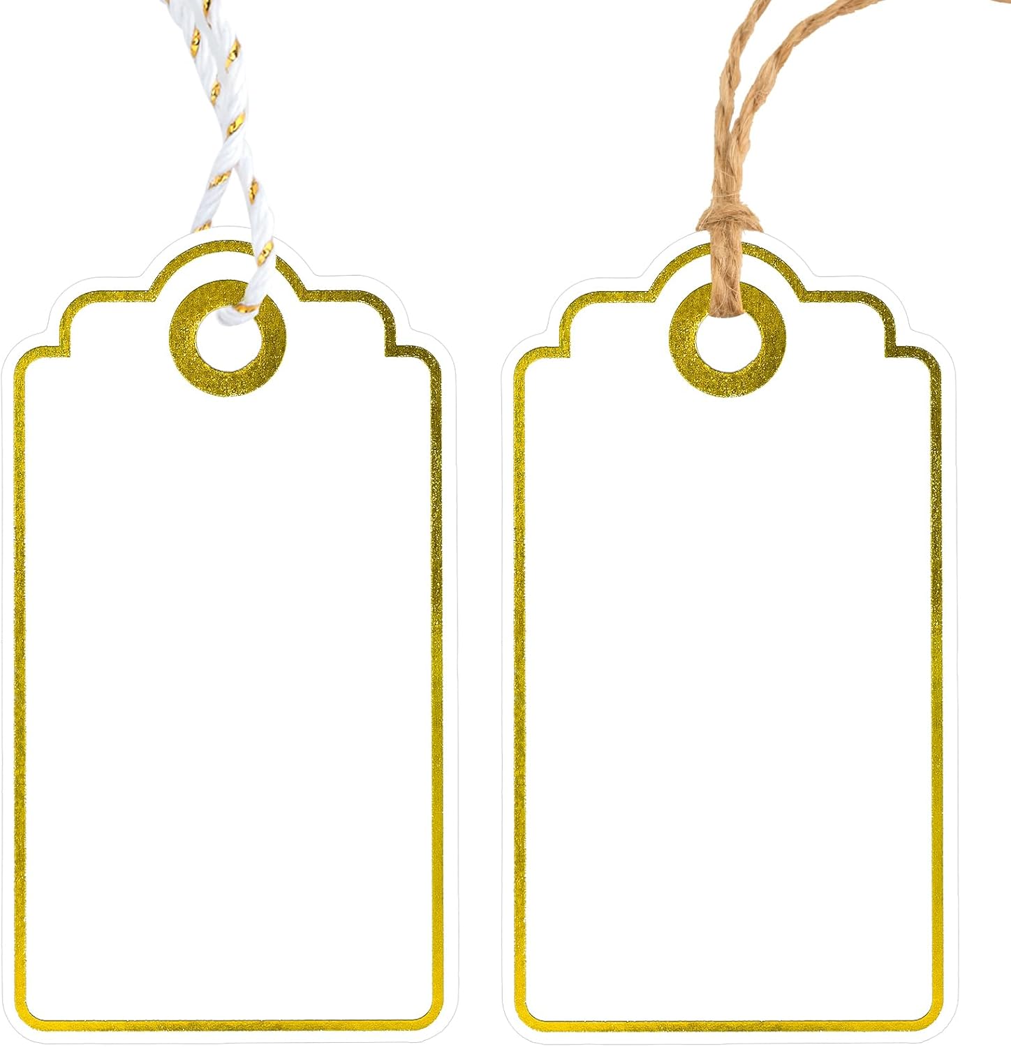 Baby Products In - Gold Foil Gift Tags with String