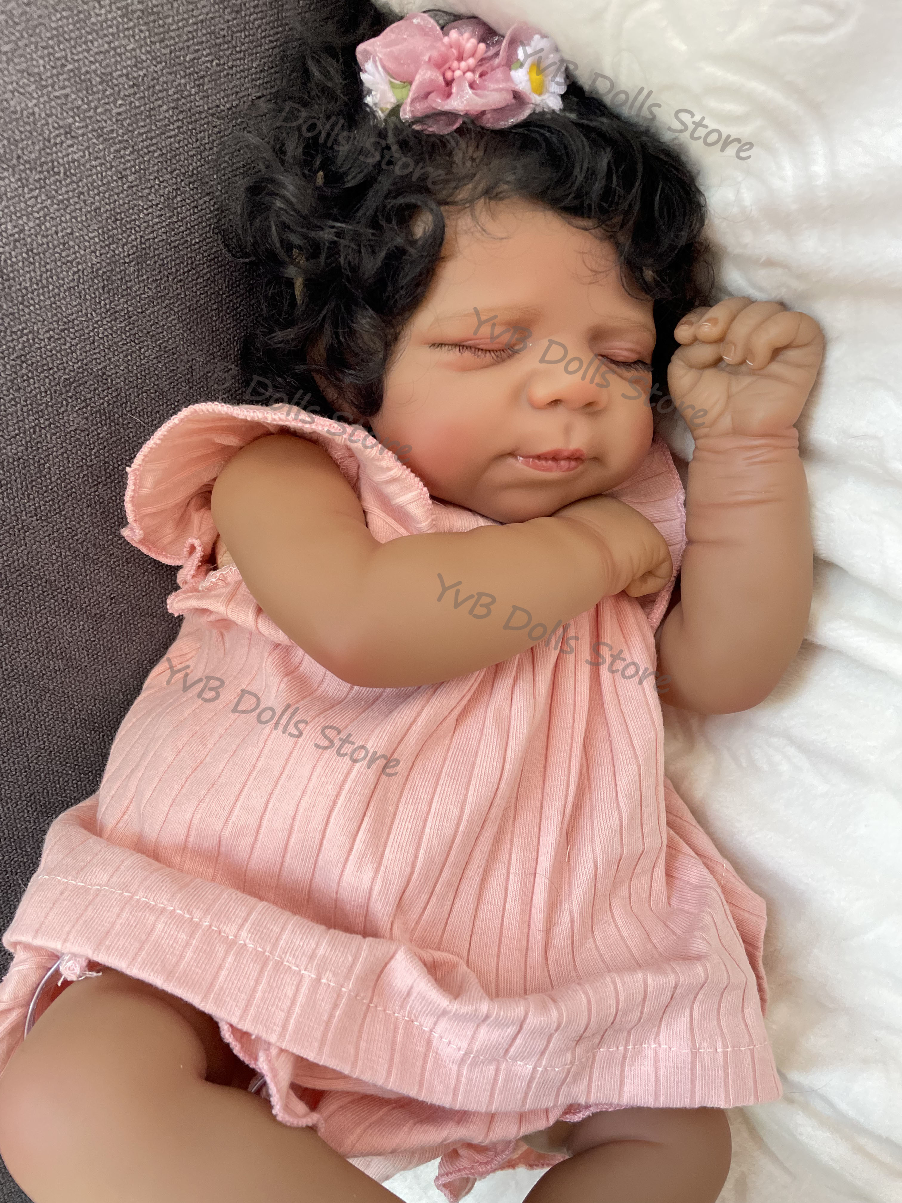 Baby Products For Curly Hair - 19inch Pascale Dark Skin Soft Cloth