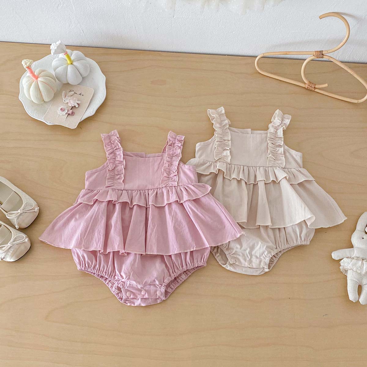 Baby Products Korean - Girls' Summer New Product 2026 Jumpsuit
