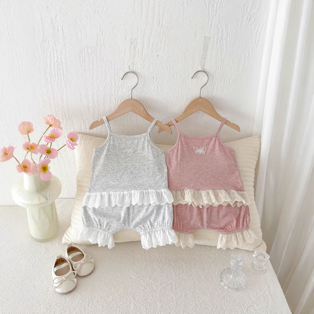 Korean Ins Splicing Lace Strap - Baby Products Korean 评论和价格