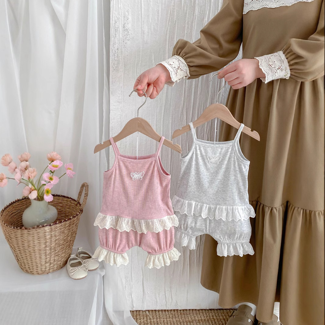 Korean Ins Splicing Lace Strap - Baby Products Korean 评论和价格