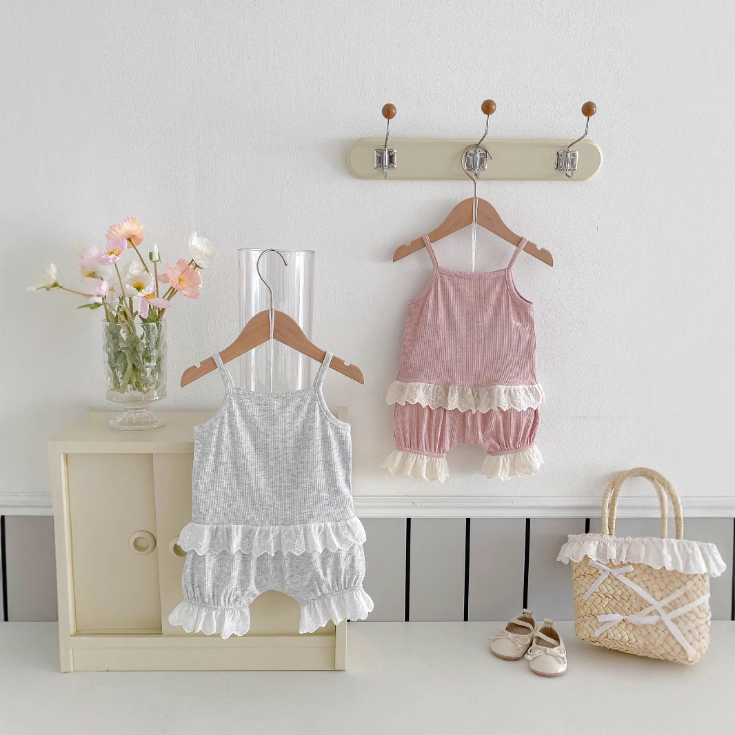 Korean Ins Splicing Lace Strap - Baby Products Korean 评论和价格