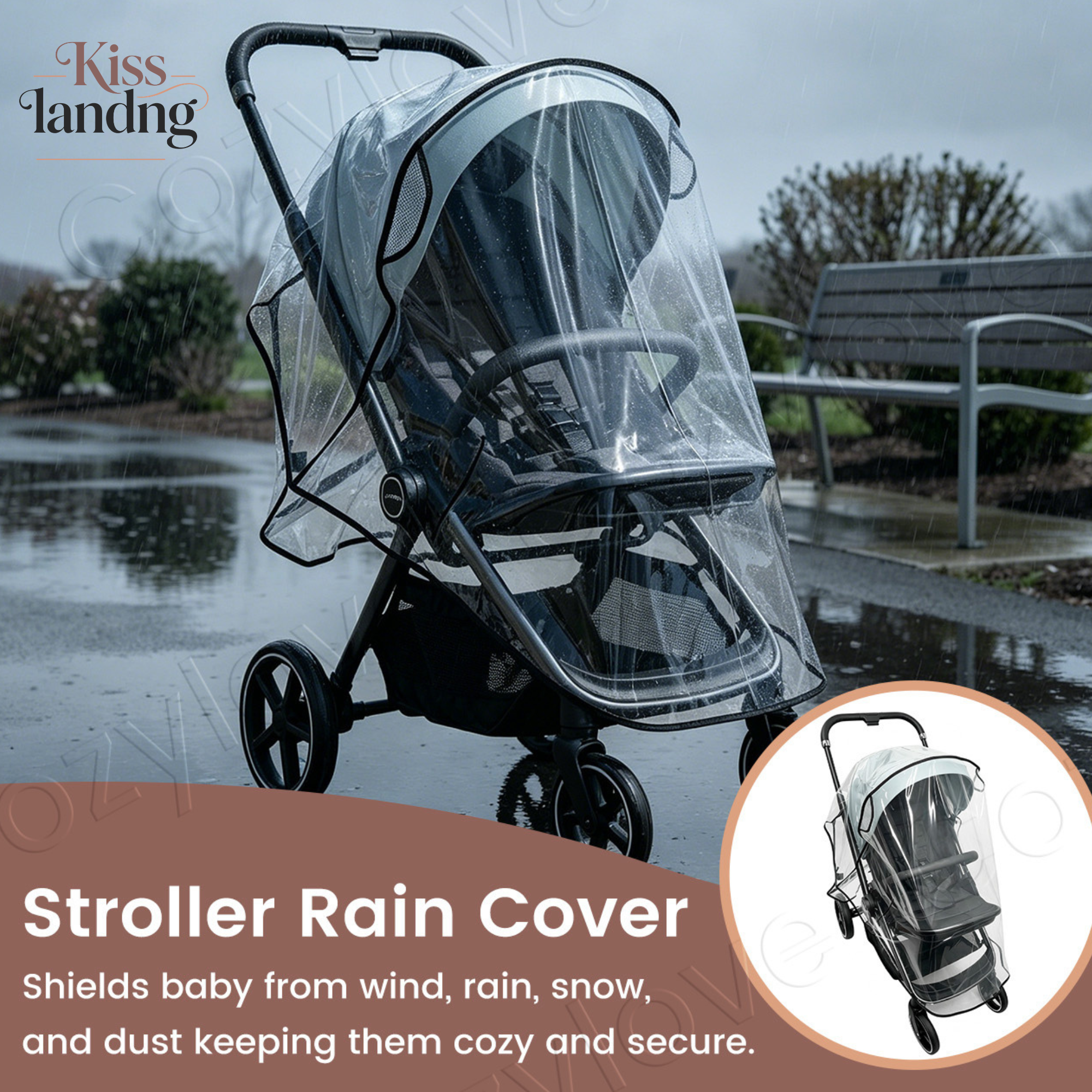 Universal Stroller Rain Cover  - Stroller Rain Cover 评论和价格