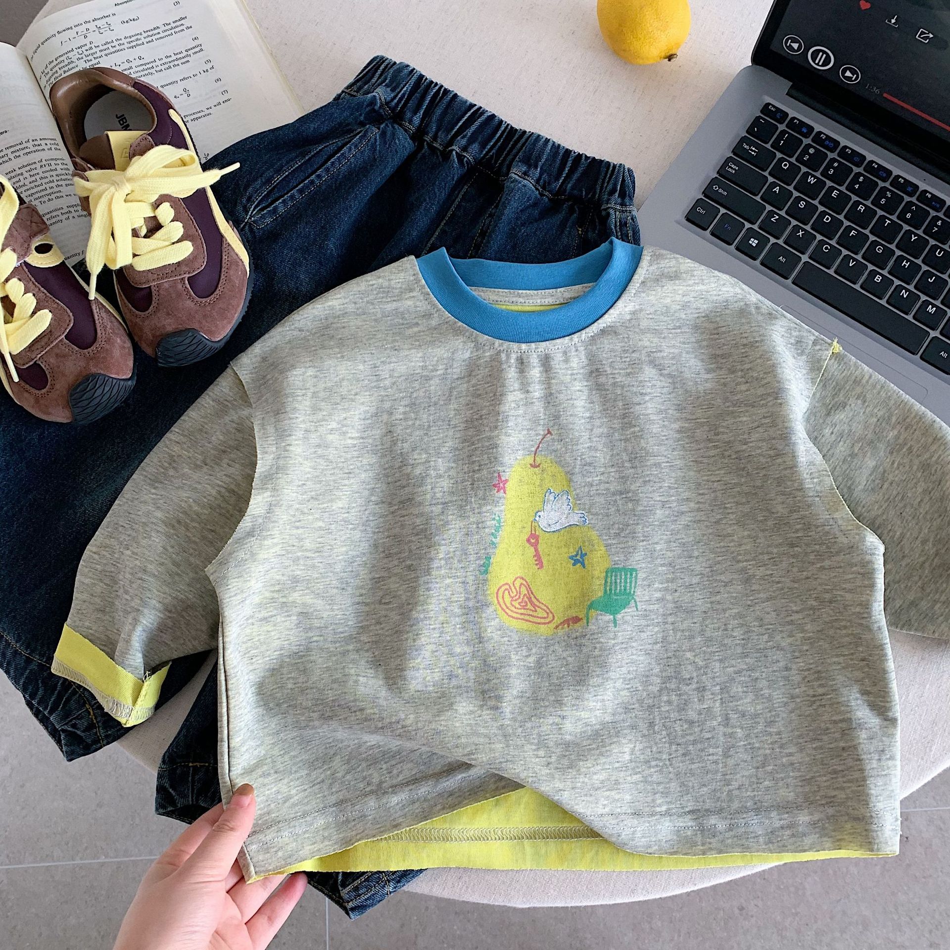 Children's Long Sleeved T-shir - Baby Products Korean 评论和价格