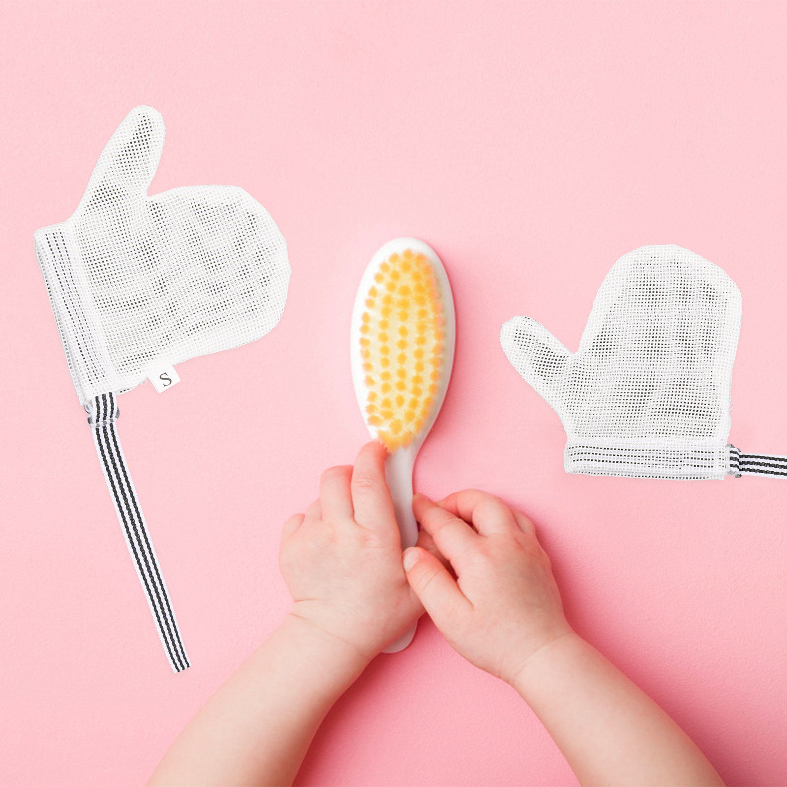 1Pair Baby Teething Gloves Bre - Teething Mitten Baby 评论和价格
