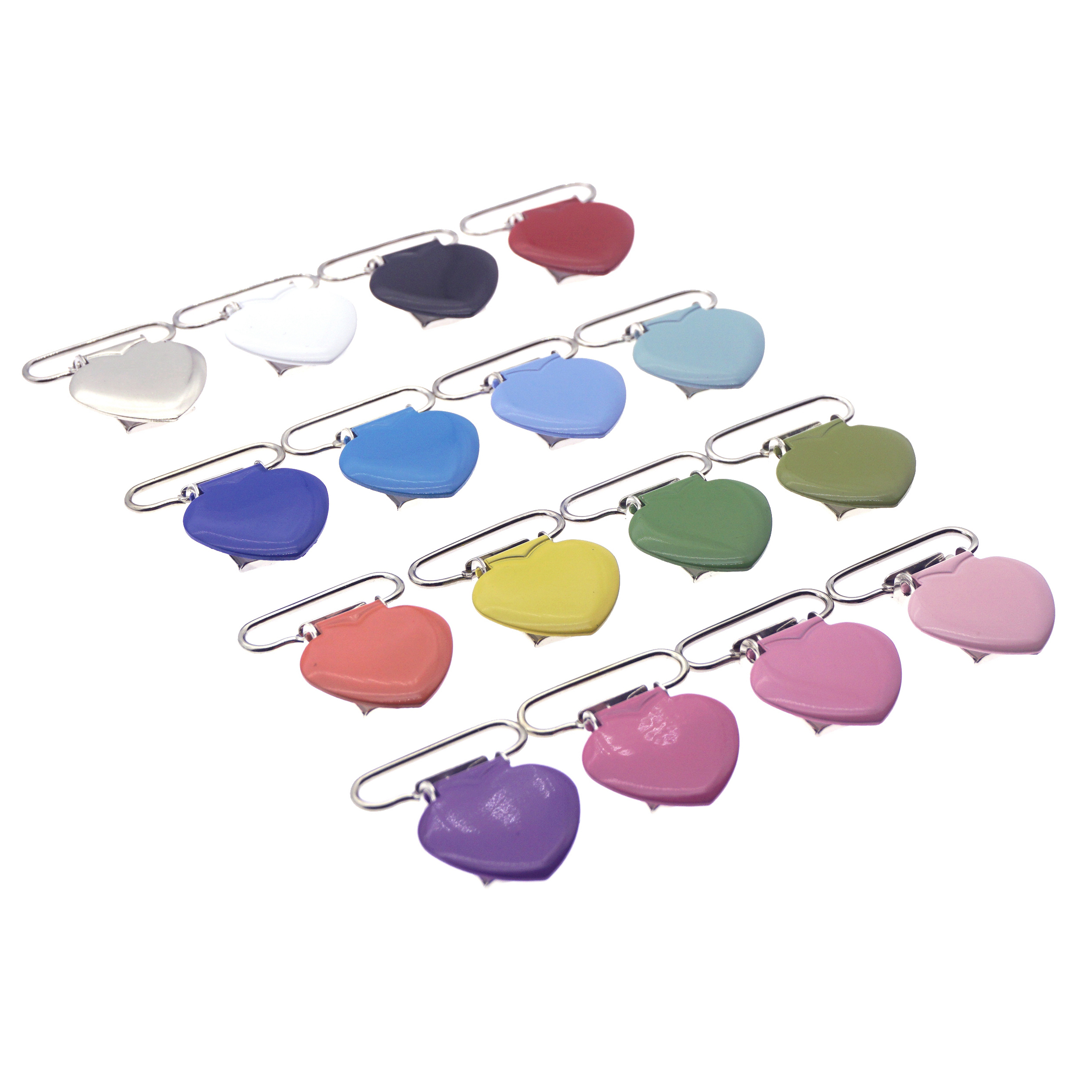 50 pcs Enamel Heart Shape Baby - Teething Mitten Baby 评论和价格