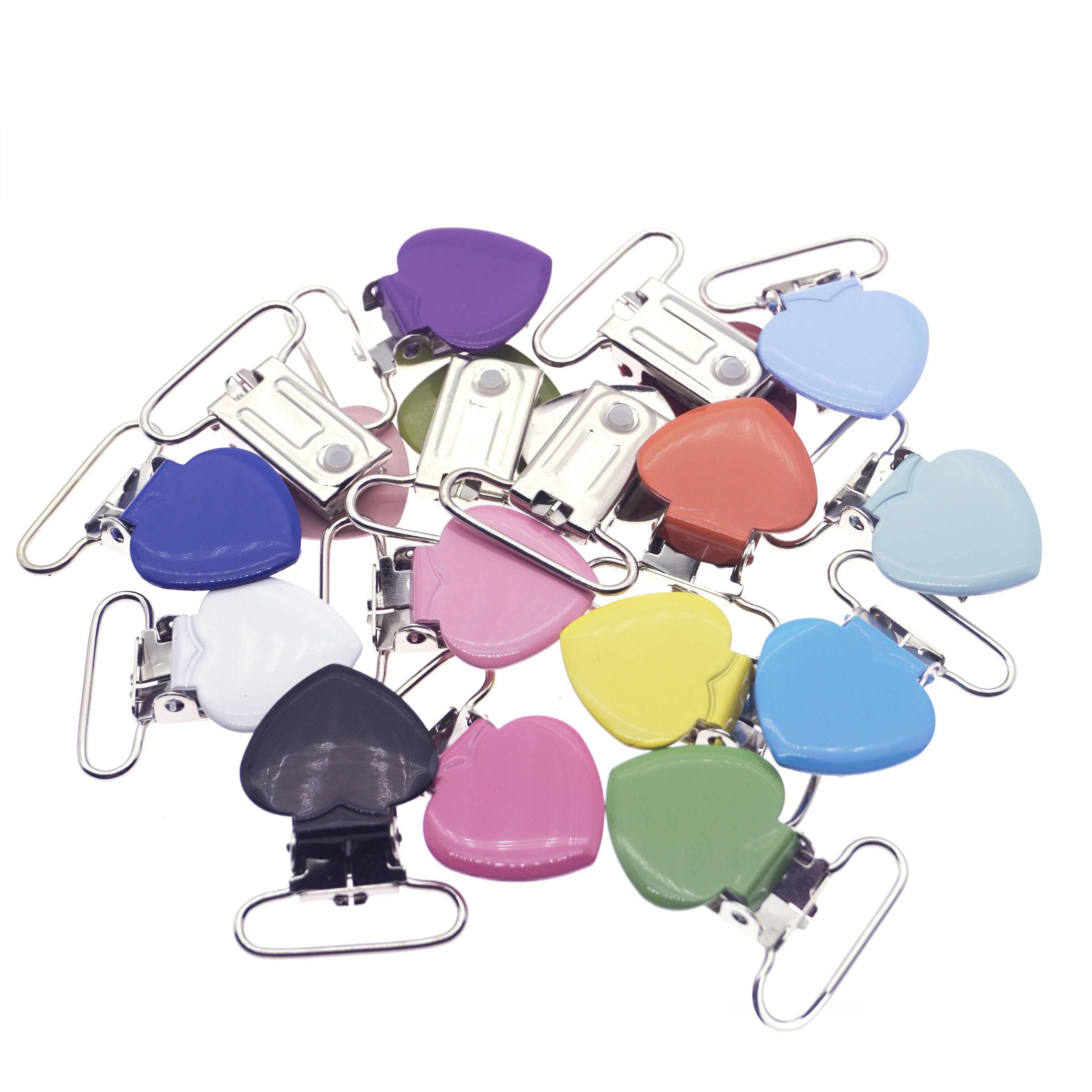 50 pcs Enamel Heart Shape Baby - Teething Mitten Baby 评论和价格