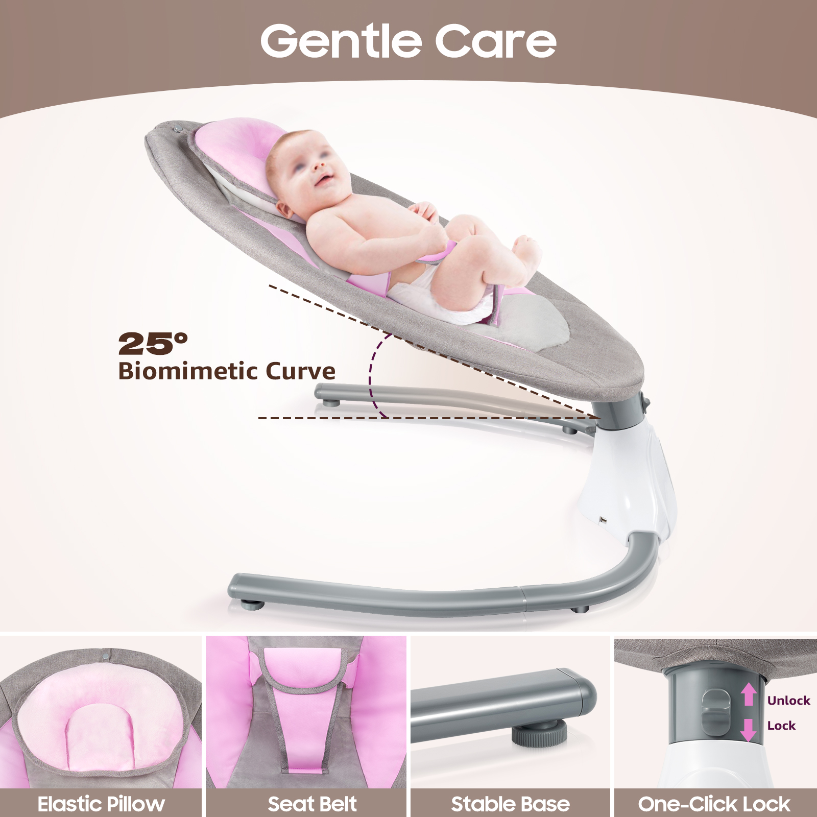 Baby Swings for Infants, Infan - Baby Swing Bouncer 评论和价格