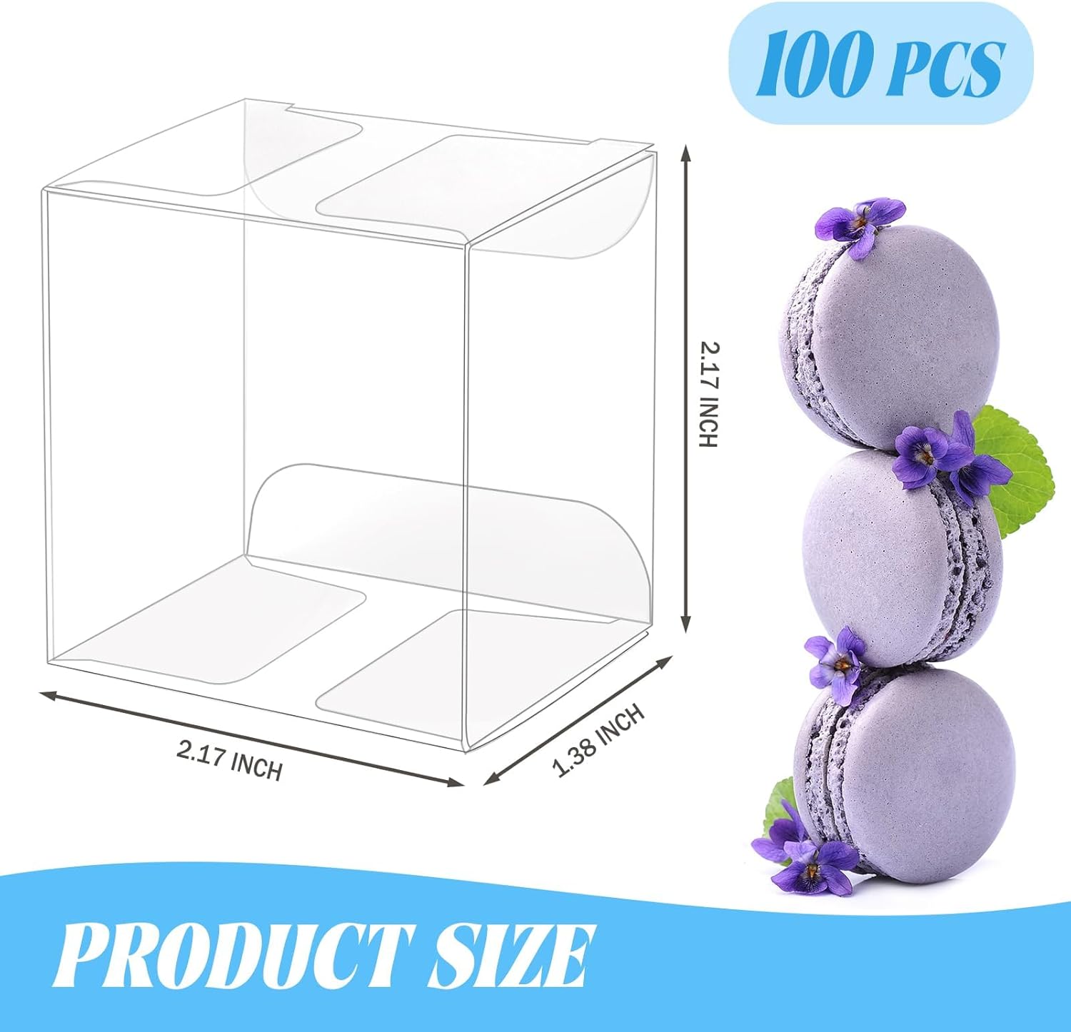 100 Pack Clear Plastic Macaron - Baby Products In 评论和价格