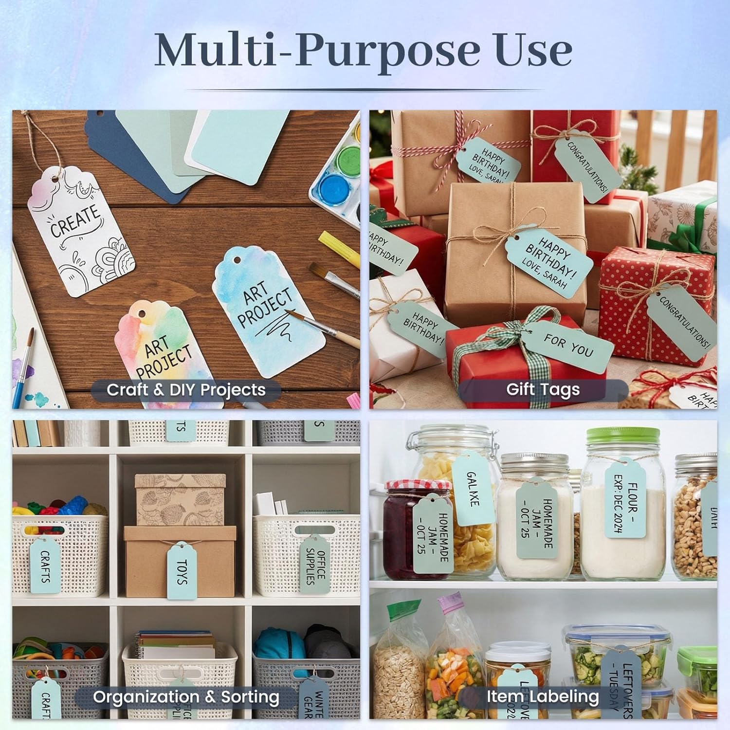 200 PCS Gift Tags with String  - Baby Products In 评论和价格