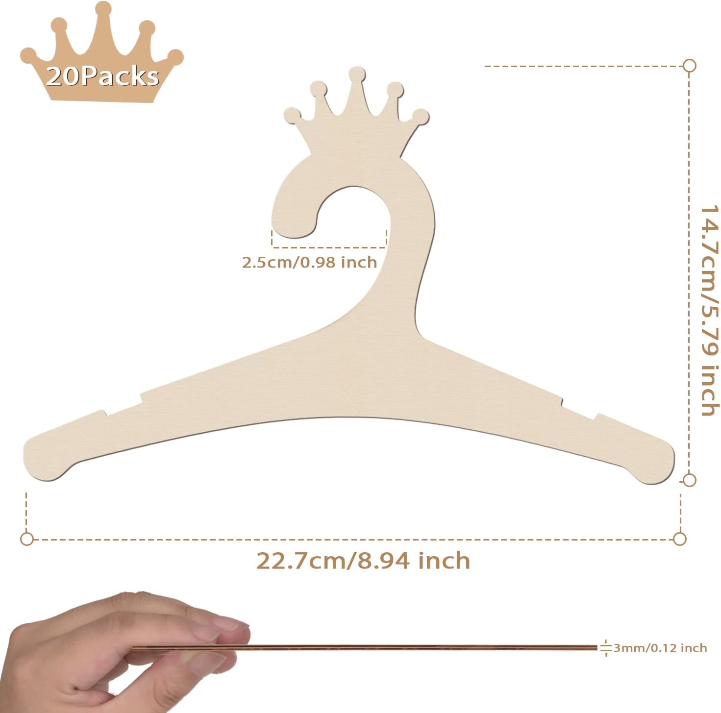 Wooden Baby Hangers 9 Inch, Cu - Baby Products In 评论和价格