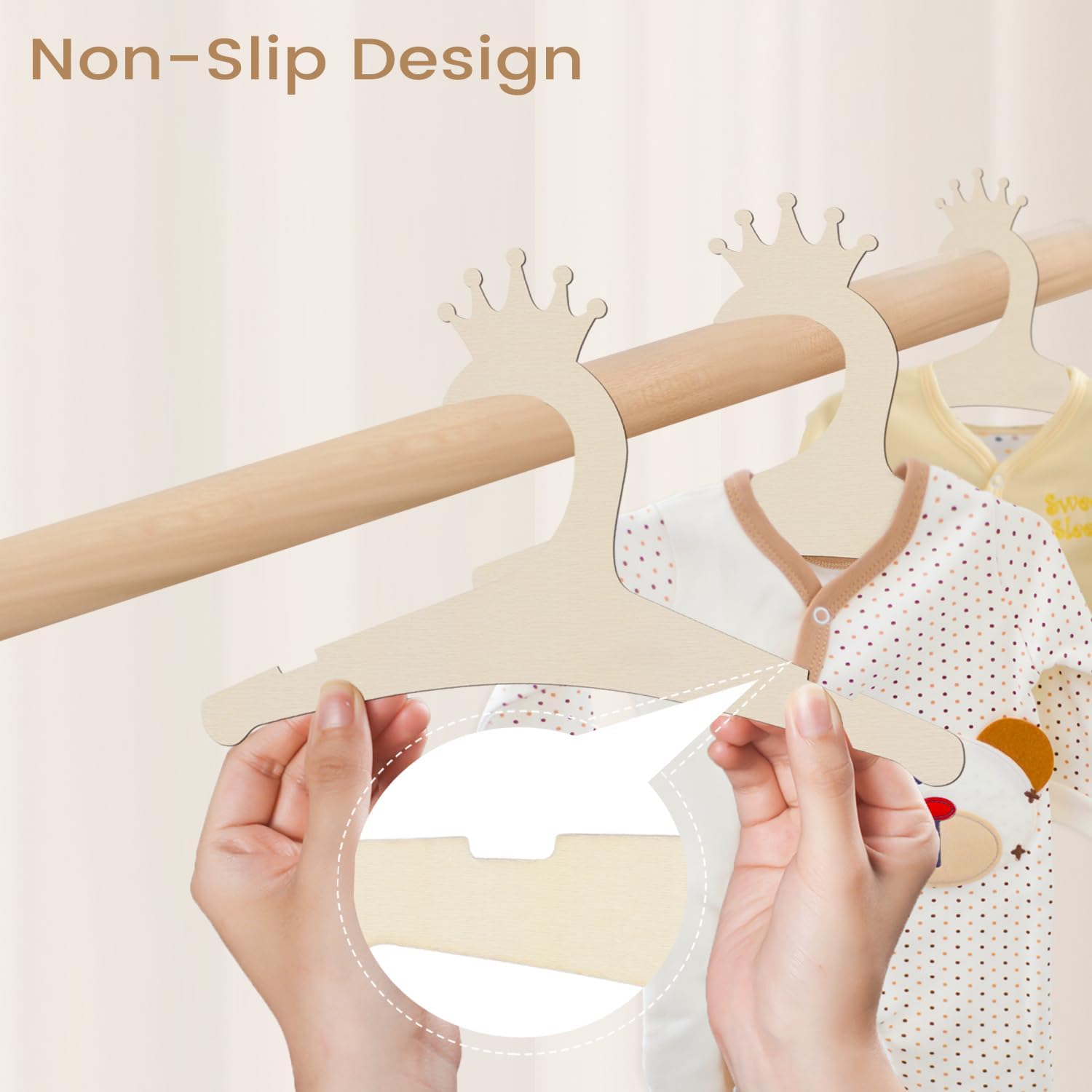 Wooden Baby Hangers 9 Inch, Cu - Baby Products In 评论和价格