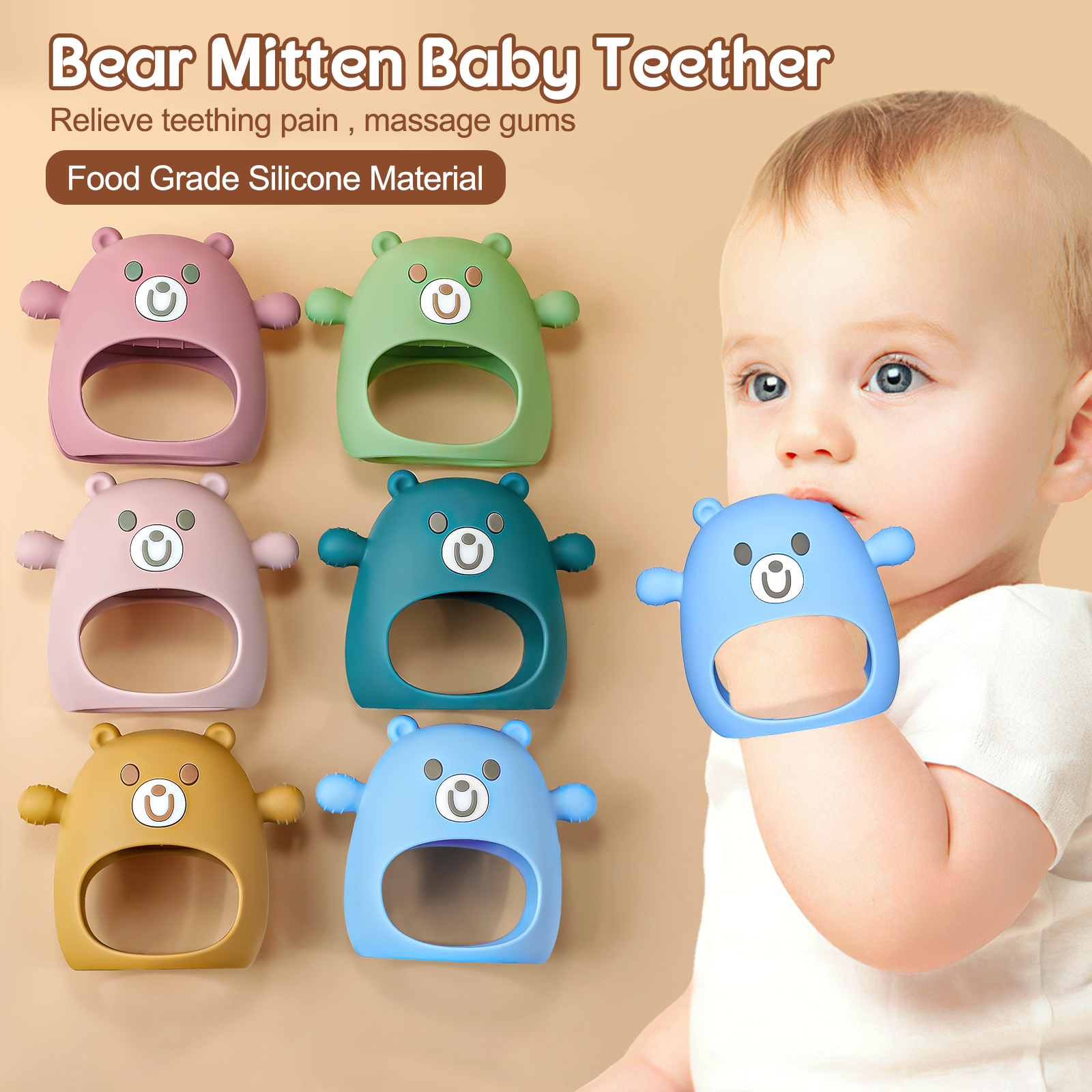 TYRY.HU Baby Teether Gloves Ki - Teething Mitten Baby 评论和价格