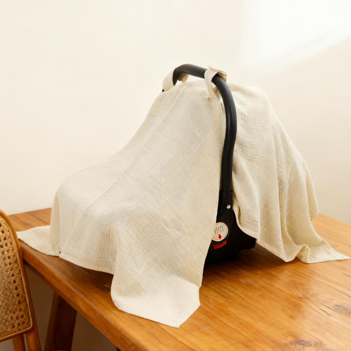 2025 Solid Color Baby Muslin C - Stroller Rain Cover 评论和价格