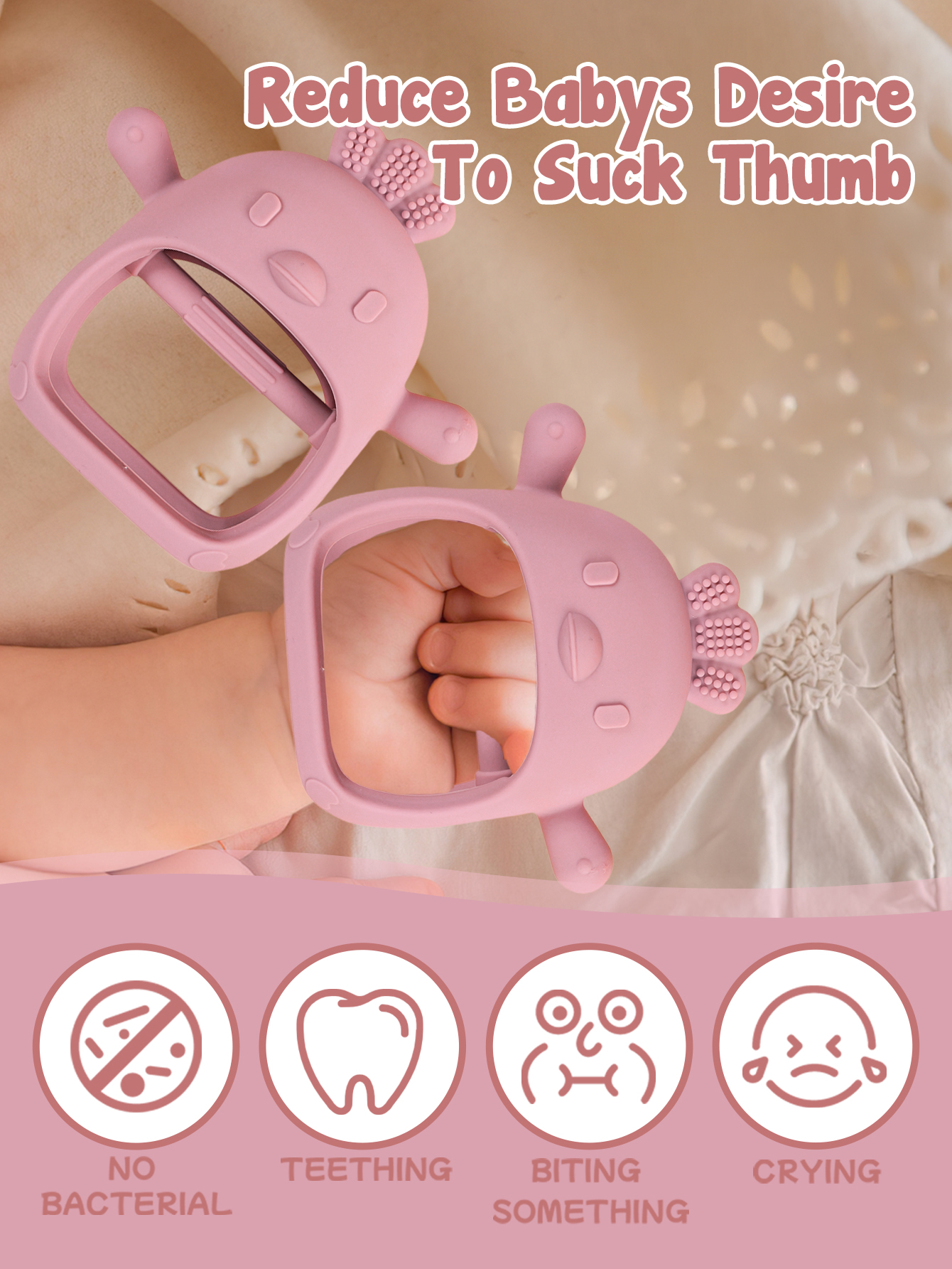 Baby Teether Chick Gloves Teet - Teething Mitten Baby 评论和价格